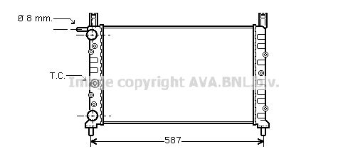 AVA QUALITY COOLING Радиатор, охлаждение двигателя FT2056